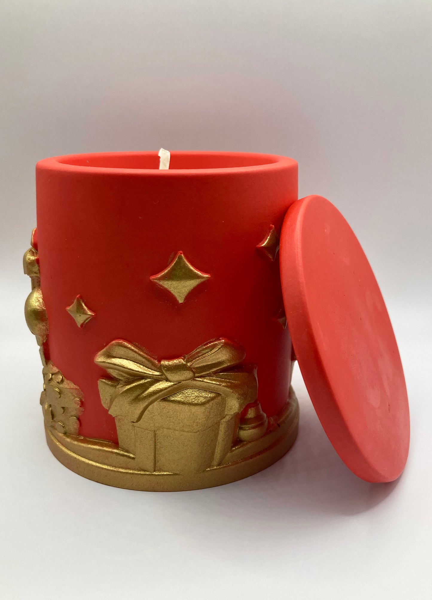 Bougie en pot • La course aux jouets • Rouge & Or