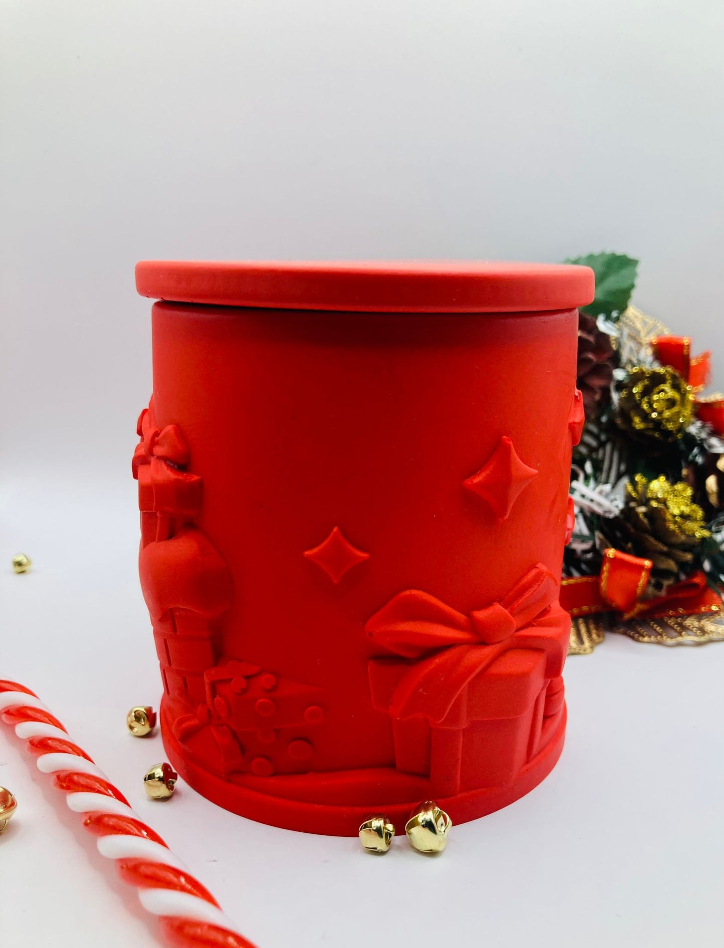 Bougie en pot • La course aux jouets • Rouge